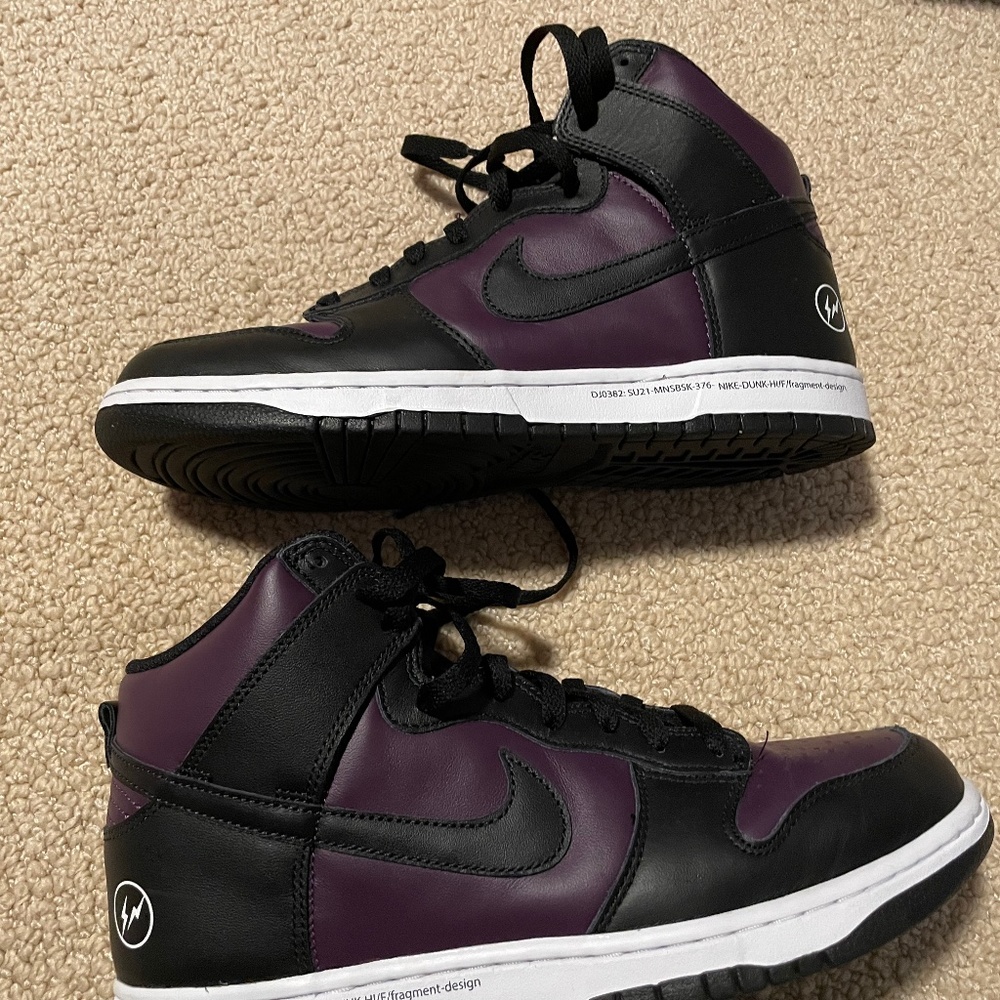 Nike Dunk High x Fragment - Size 10